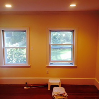 Beautiful window and floor renovations in bedroom
