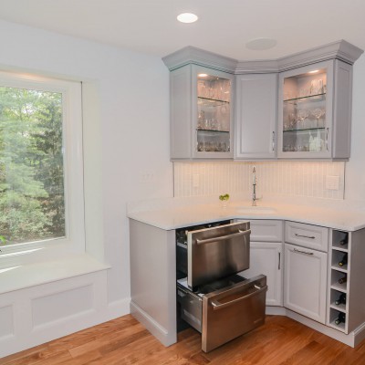 New Kitchen Remodel in Wellesley with Windows
