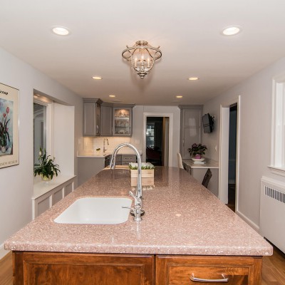 New counter top with kitchen renovation in Wellesley