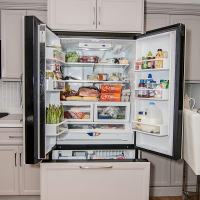Full kitchen remodeling with fridge