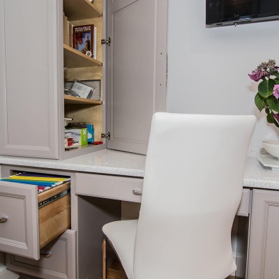 new desk in Wellesley house remodel