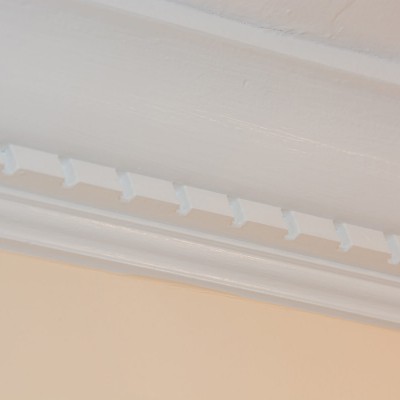 detailed trim molding in kitchen renovation