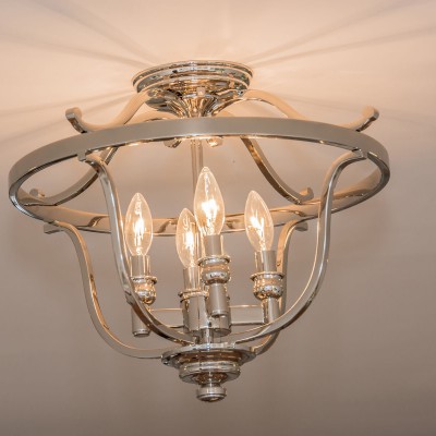 Beautiful lamp in kitchen remodel