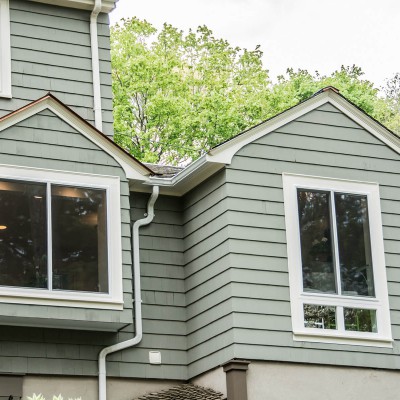 Exterior of kitchen remodel