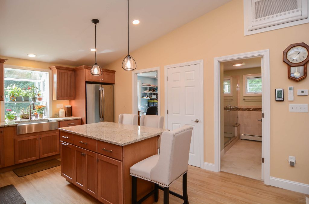 Sewing and Bathroom Remodel off of Kitchen